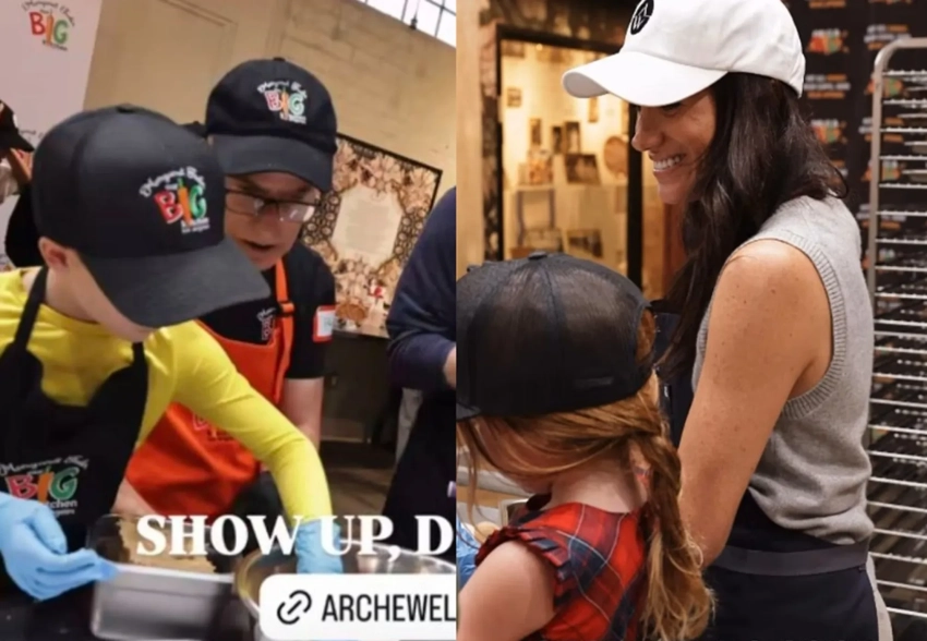 Меган Маркл и принц Гарри появилась на публике с детьми