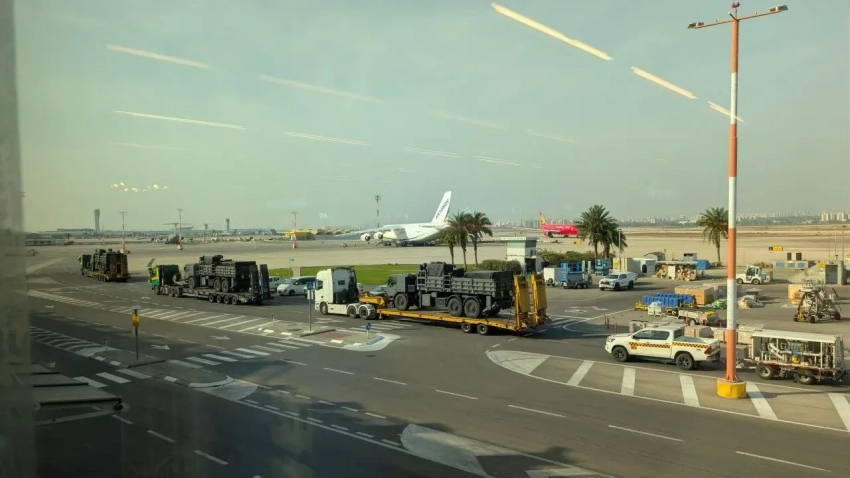 В Израиле замечен украинский Ан-124, прилетевший за военным грузом