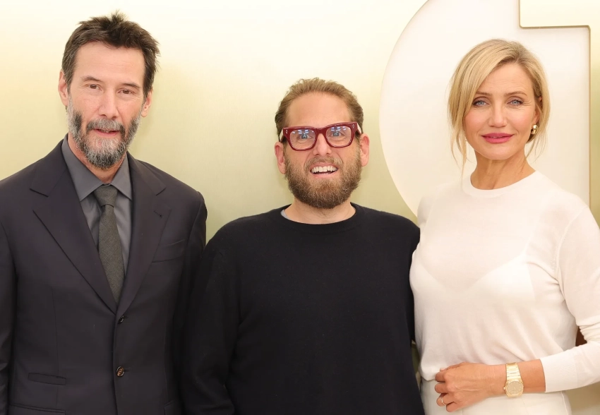 Кэмерон Диас, Киану Ривз, Аня Тейлор-Джой, Джеcсика Бил и Колин Фаррелл на мероприятии Apple TV