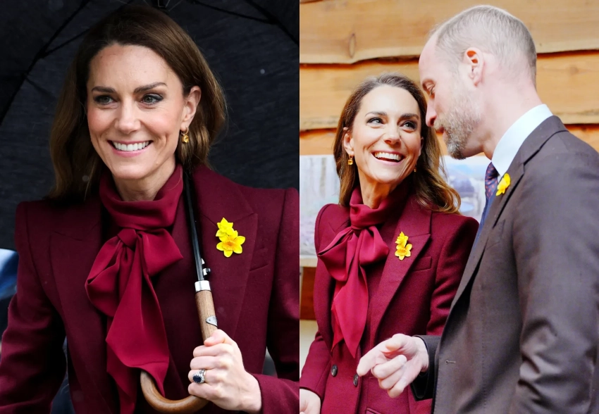 Кейт Миддлтон и принц Уильям приехали с визитом в Уэльс