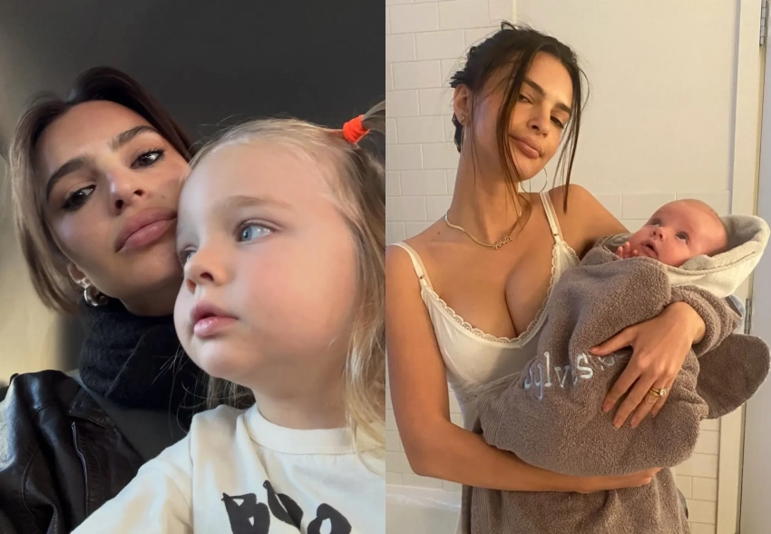 "Я любил маму ещё до своего рождения". Эмили Ратаковски показала архивные фото с сыном в честь его пятилетия